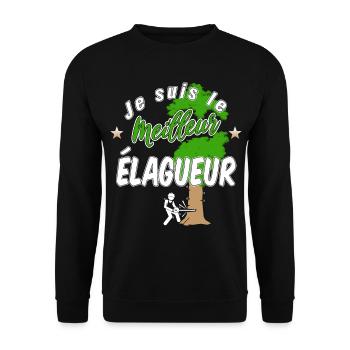 Meilleur élagueur - Sweat-shirt Unisexe - noir - Devant - Alina (178cm) & Michal (187cm)