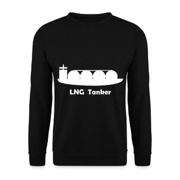 Der LNG Tanker - Unisex Pullover - Schwarz - Vorne - Alina (178cm) & Michal (187cm)
