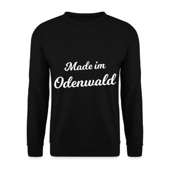 From the beautiful Odenwald - Unisex Sweatshirt - black - Front - Alina (178cm) & Michal (187cm)