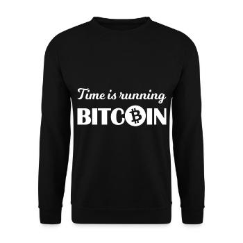 L’heure est venue pour le bitcoin - Sweat-shirt Unisexe - noir - Devant - Alina (178cm) & Michal (187cm)