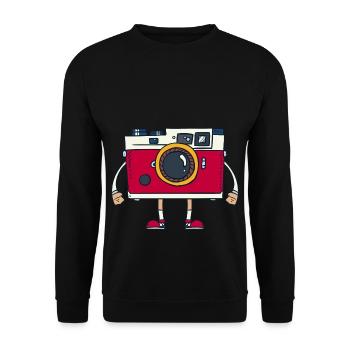 Camera cameraman photography - Unisex Sweatshirt - black - Front - Alina (178cm) & Michal (187cm)