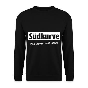 Fans from the Südkurve - Unisex Sweatshirt - black - Front - Alina (178cm) & Michal (187cm)