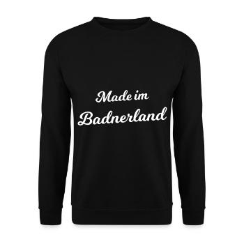 Hergestellt im Badnerland - Unisex Pullover - Schwarz - Vorne - Alina (178cm) & Michal (187cm)