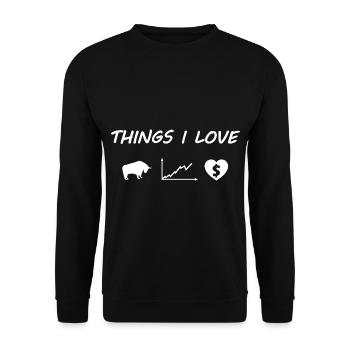 The Stock Exchange - Unisex Sweatshirt - black - Front - Alina (178cm) & Michal (187cm)