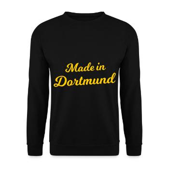 Nur echt aus Dortmund - Unisex Pullover - Schwarz - Vorne - Alina (178cm) & Michal (187cm)
