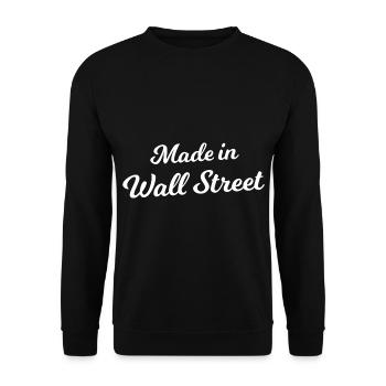 Wealth in Wall Street - Unisex Sweatshirt - black - Front - Alina (178cm) & Michal (187cm)