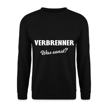 Benzin und Diesel Autos - Unisex Pullover - Schwarz - Vorne - Alina (178cm) & Michal (187cm)