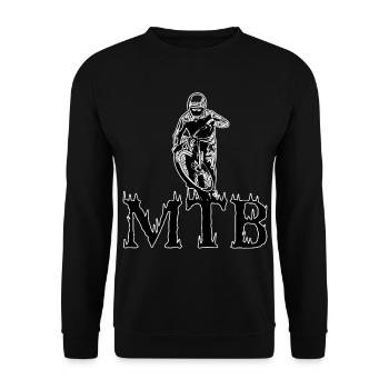 Vélo de montagne Cyclisme Cyclisme Cyclisme - Sweat-shirt Unisexe - noir - Devant - Alina (178cm) & Michal (187cm)