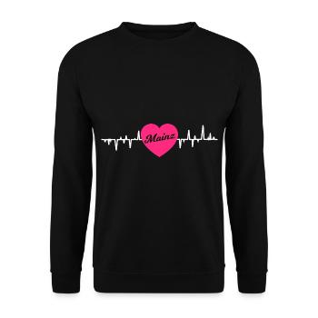 Der Mainzer Rhytmus - Unisex Pullover - Schwarz - Vorne - Alina (178cm) & Michal (187cm)