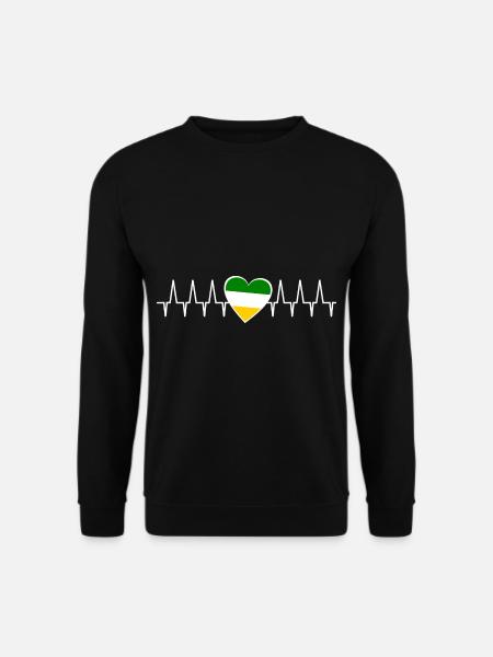 Heartbeat from Italy - Unisex Sweatshirt - black