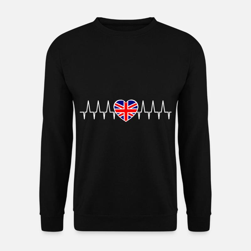 Die britische Herzlinie - Unisex Pullover - Schwarz