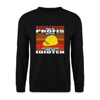 Einmal ohne Idioten - Unisex Pullover - Schwarz - Vorne - Alina (178cm) & Michal (187cm)