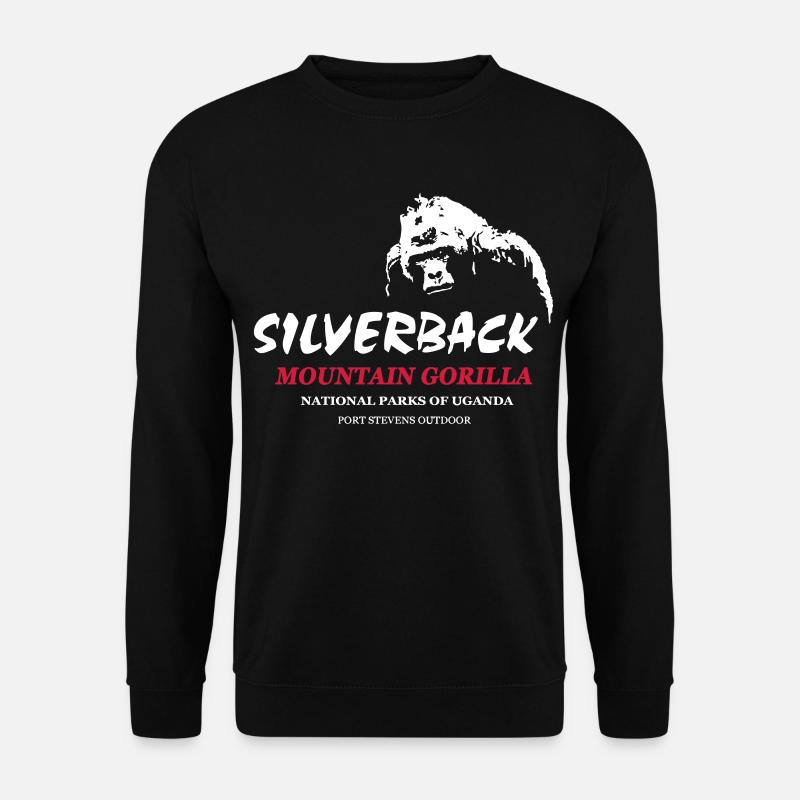 gorilla - safari - africa - Unisex Pullover - Schwarz