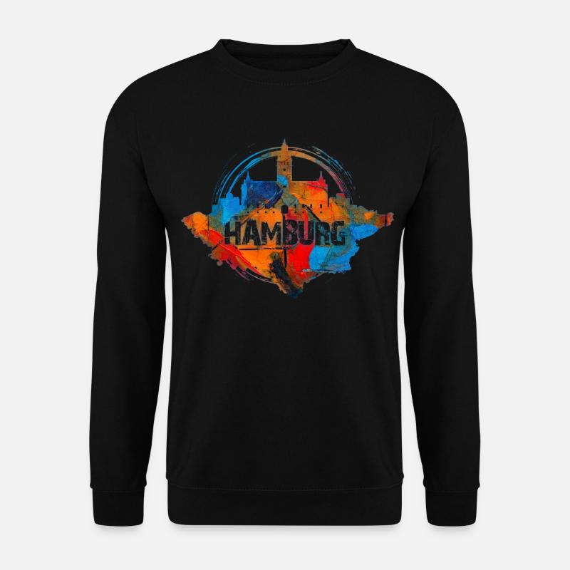 Couleur Hambourg - Sweat-shirt Unisexe - noir