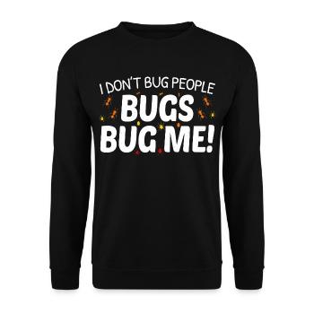 Insect Collector Entomology Entomologist Bug Lover - Unisex Sweatshirt - black - Front - Alina (178cm) & Michal (187cm)