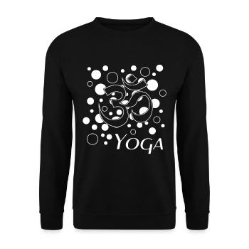 Yoga - Unisex Pullover - Schwarz - Vorne - Alina (178cm) & Michal (187cm)