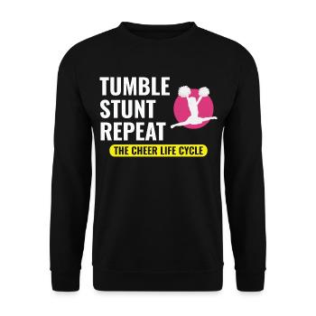 pom-pom girl pom-pom girl acclamation drôle - Sweat-shirt Unisexe - noir - Devant - Alina (178cm) & Michal (187cm)