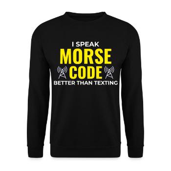 Opérateur radio amateur Fréquence des ondes radio - Sweat-shirt Unisexe - noir - Devant - Alina (178cm) & Michal (187cm)