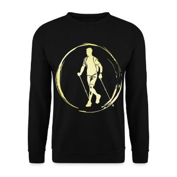 Marche Nordique Homme - Sweat-shirt Unisexe - noir - Devant - Alina (178cm) & Michal (187cm)