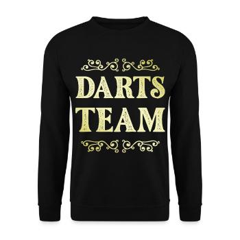 Darts Team - Unisex Pullover - Schwarz - Vorne - Alina (178cm) & Michal (187cm)