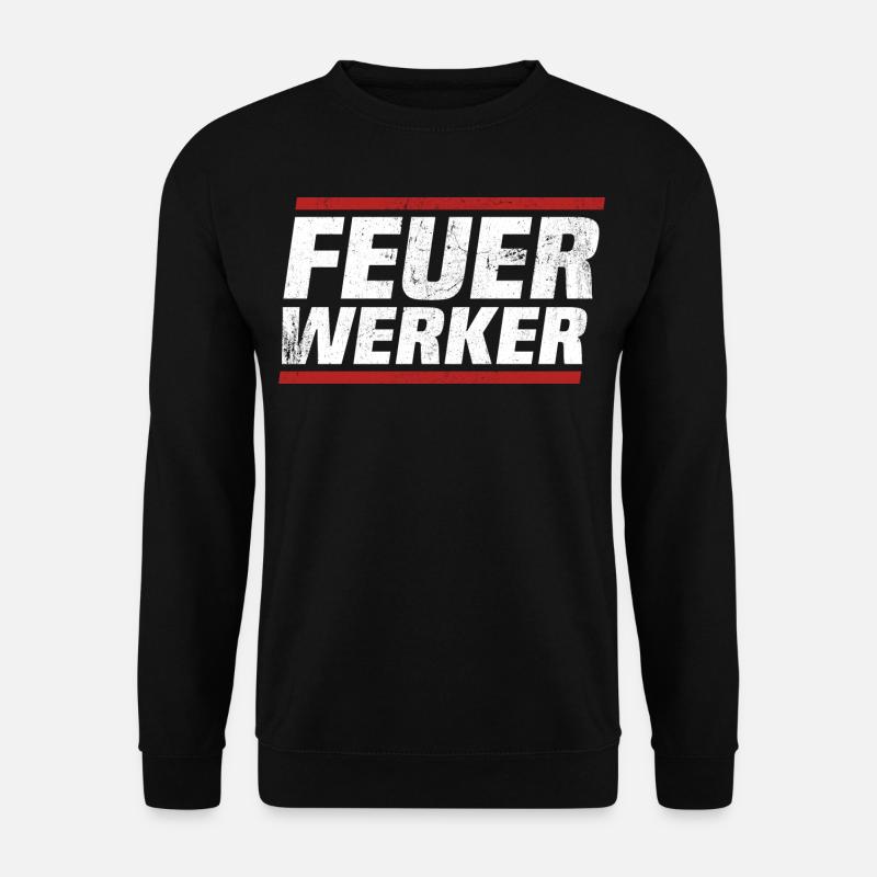 feuerwerk shirt für feuerwerker - Unisex Pullover - Schwarz
