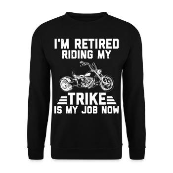 Trike dit | Moto Triker Trikes Cadeaux - Sweat-shirt Unisexe - noir - Devant - Alina (178cm) & Michal (187cm)