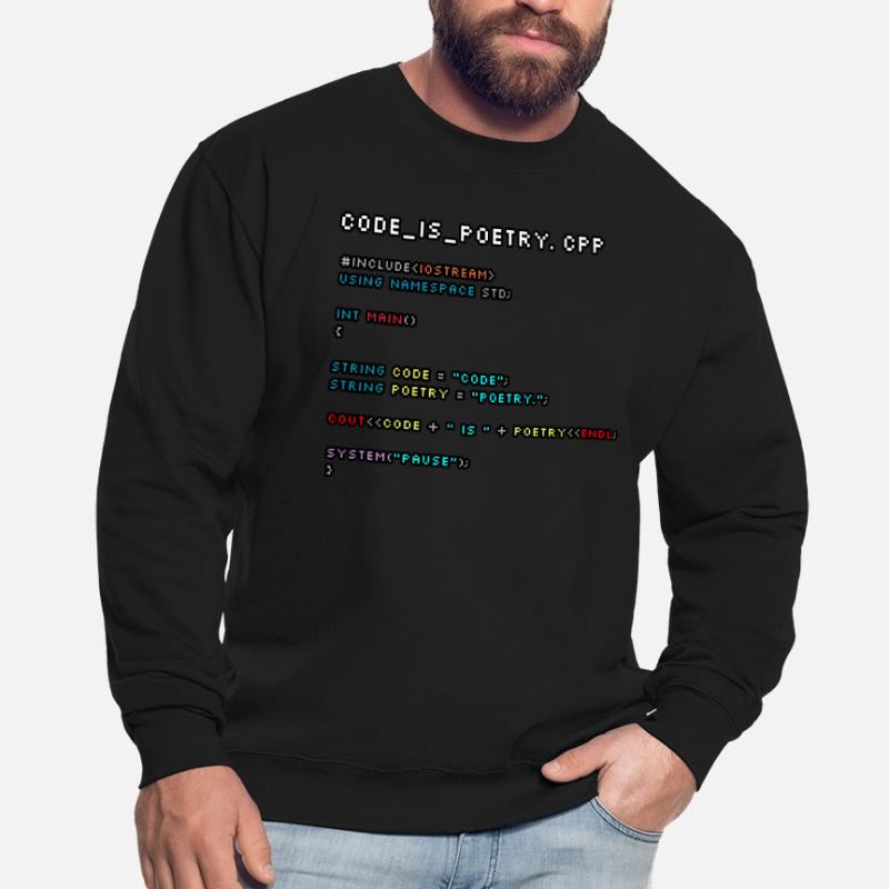 Le code, c’est de la poésie.CPP Sweat-shirt Unisexe