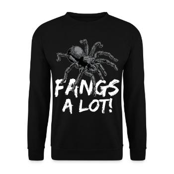 Tarantula Haustier Spinne Tarantulas Spinnen Tiere - Unisex Pullover - Schwarz - Vorne - Alina (178cm) & Michal (187cm)