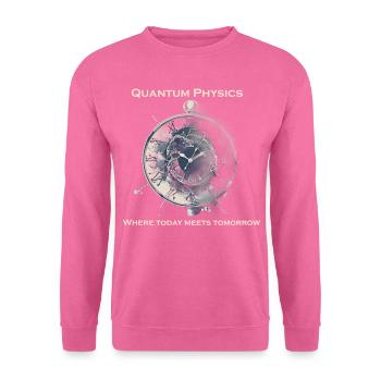 Uhr Unschärfetrelation, Quantenphysik - Unisex Pullover - Pink - Vorne