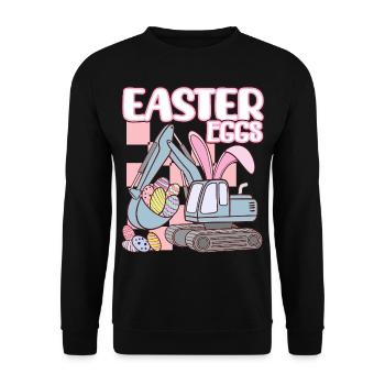 Easter eggs - Unisex Pullover - Schwarz - Vorne - Alina (178cm) & Michal (187cm)