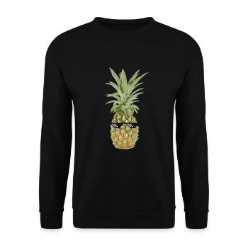 Th .. Idée de cadeau d'ananas de vie - Sweat-shirt Unisexe - noir - Devant - Alina (178cm) & Michal (187cm)