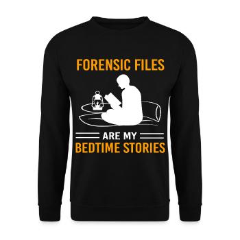 True Crime Krimi - Unisex Pullover - Schwarz - Vorne - Alina (178cm) & Michal (187cm)