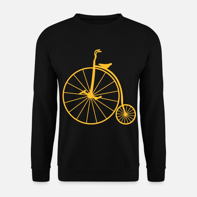 Penny-farthing retro bicycle - Unisex Sweatshirt - black