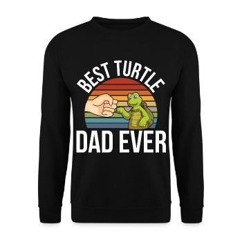 Les dictons de tortue | Cadeau reptiles pour animaux de compagnie - Sweat-shirt Unisexe - noir - Devant - Alina (178cm) & Michal (187cm)