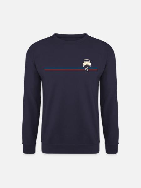 Citroën Logo Stripes 2CV - Sweat-shirt Unisexe - marine - Devant