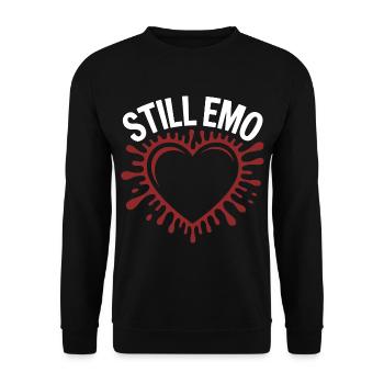Toujours emo ! Esthétique alternative gothique emo - Sweat-shirt Unisexe - noir - Devant - Alina (178cm) & Michal (187cm)