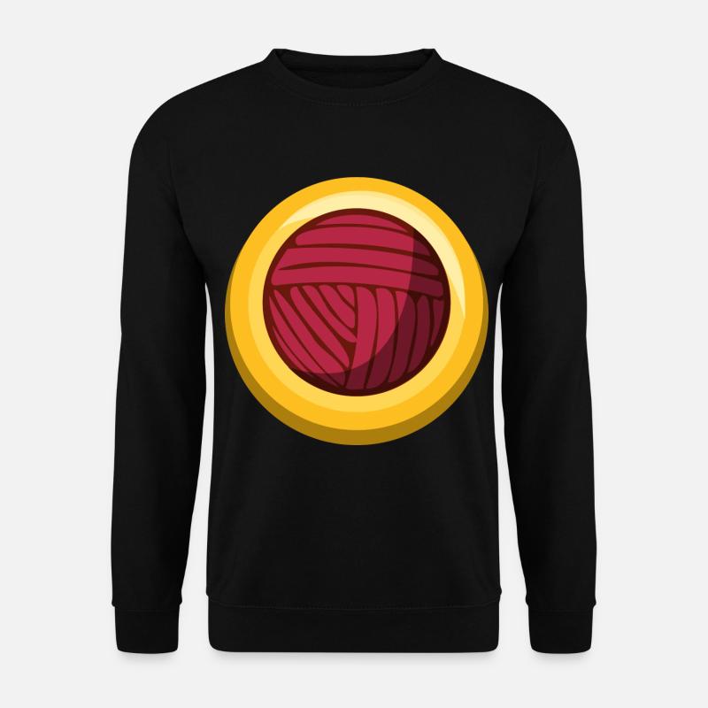 Wollknäul Sticker Sewing Icon - Unisex Sweatshirt - black