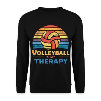 Volley-ball - Sweat-shirt Unisexe - noir - Devant - Alina (178cm) & Michal (187cm)