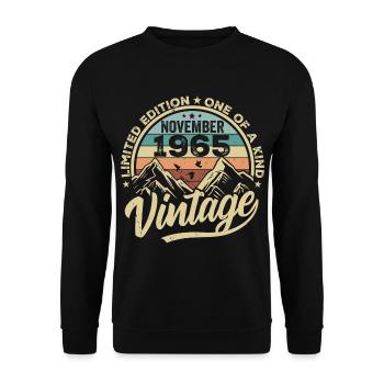 Legendary since November 1965 - Limited Edition 1965 - Unisex Sweatshirt - black - Front - Alina (178cm) & Michal (187cm)