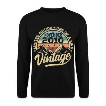 Legendary since November 2010 - Limited Edition 2010 - Unisex Sweatshirt - black - Front - Alina (178cm) & Michal (187cm)