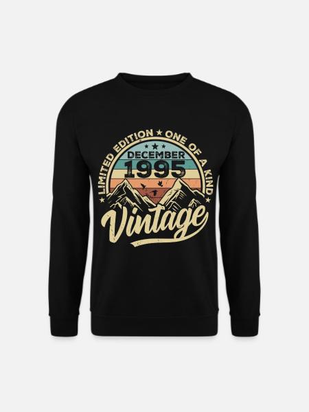 Original Dezember 1995 - 30. Geburtstag Geschenk - Unisex Pullover - Schwarz