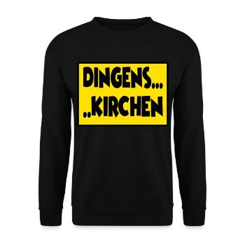 Dingenskirchen für alle die im Ruhrgebiet leben - Unisex Pullover - Schwarz - Vorne - Alina (178cm) & Michal (187cm)