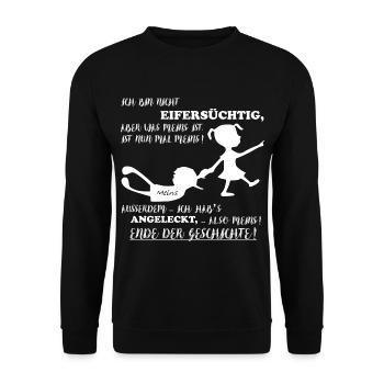 Nicht eifersüchtig besitzergreifend - Alles Meins - Unisex Pullover - Schwarz - Vorne - Alina (178cm) & Michal (187cm)