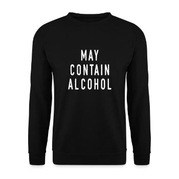 Peut contenir de l'alcool - Sweat-shirt Unisexe - noir - Devant - Alina (178cm) & Michal (187cm)