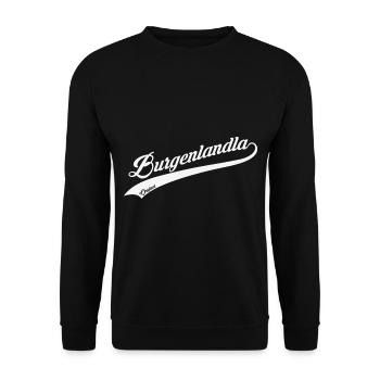 Burgenlandla Original – Stolz auf die Heimat - Unisex Pullover - Schwarz - Vorne - Alina (178cm) & Michal (187cm)
