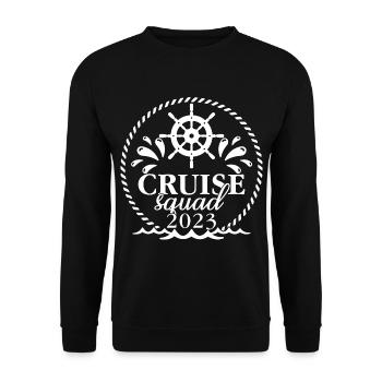 Cruise Squad 2023 Cruising Family Friends Vacation - Unisex Sweatshirt - black - Front - Alina (178cm) & Michal (187cm)