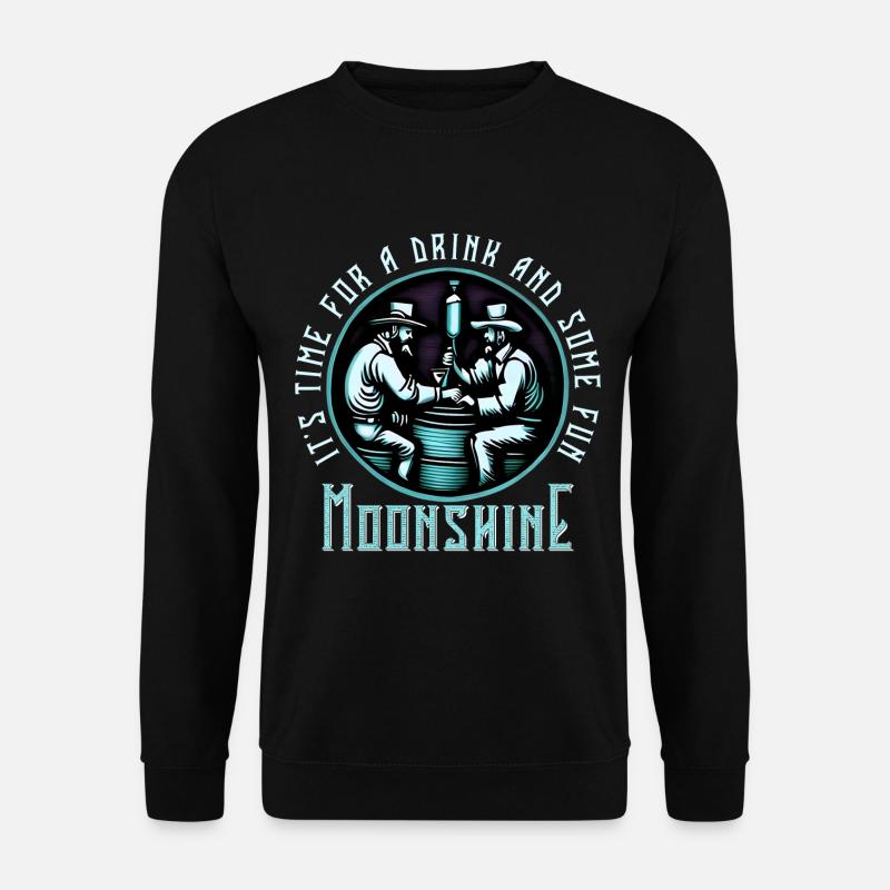 Moonshine Moonshiners Whiskey Lover - Unisex Sweatshirt - black