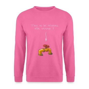 T'as vu le niveau de la vanne - foncé - Sweat-shirt Unisexe - rose - Devant