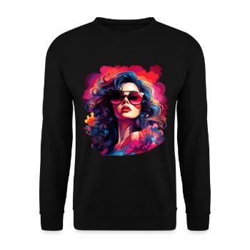 Pinup Girl - Unisex Sweatshirt - black - Front - Alina (178cm) & Michal (187cm)