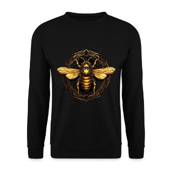 Bees Art Beekeeper Beekeeper Gift - Unisex Sweatshirt - black - Front - Alina (178cm) & Michal (187cm)